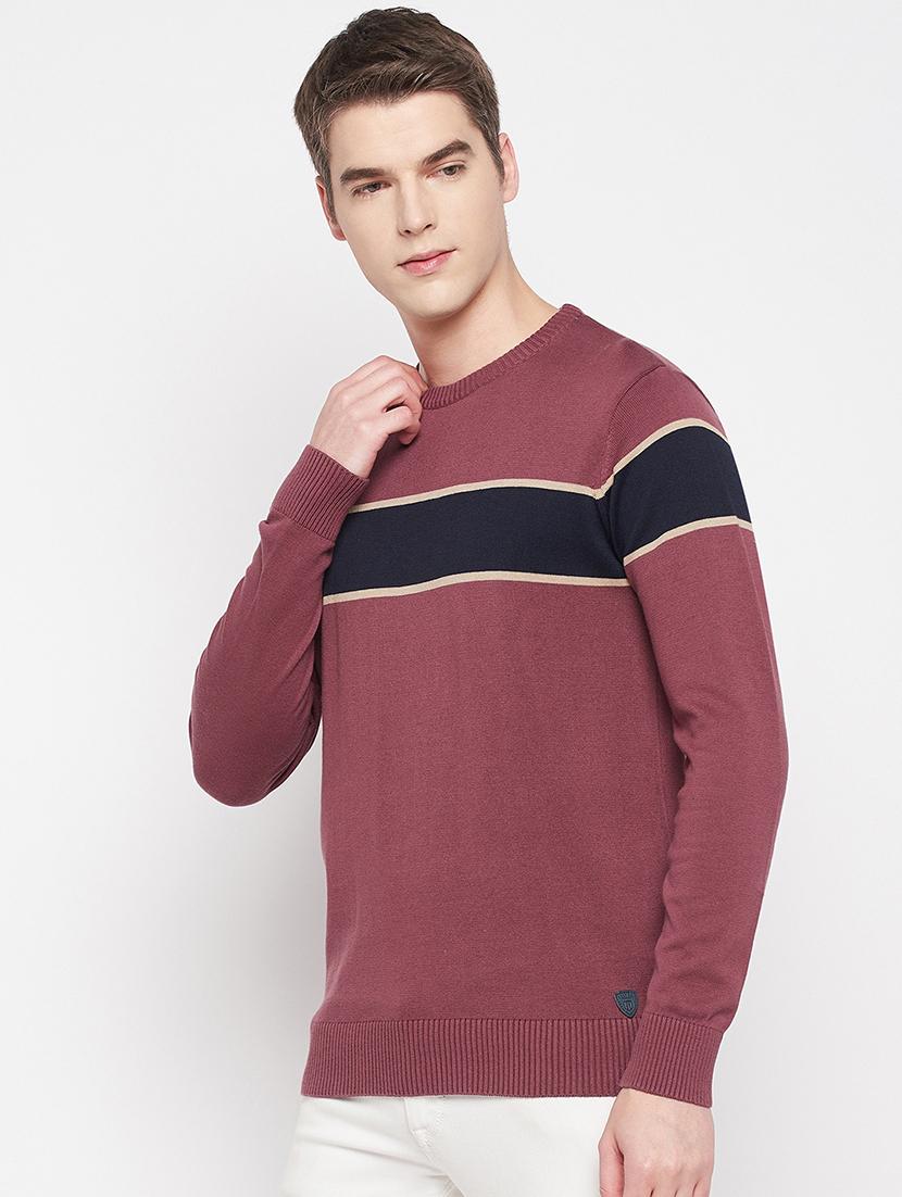 round neck solid pullover - 19164839 - Standard Image - 2