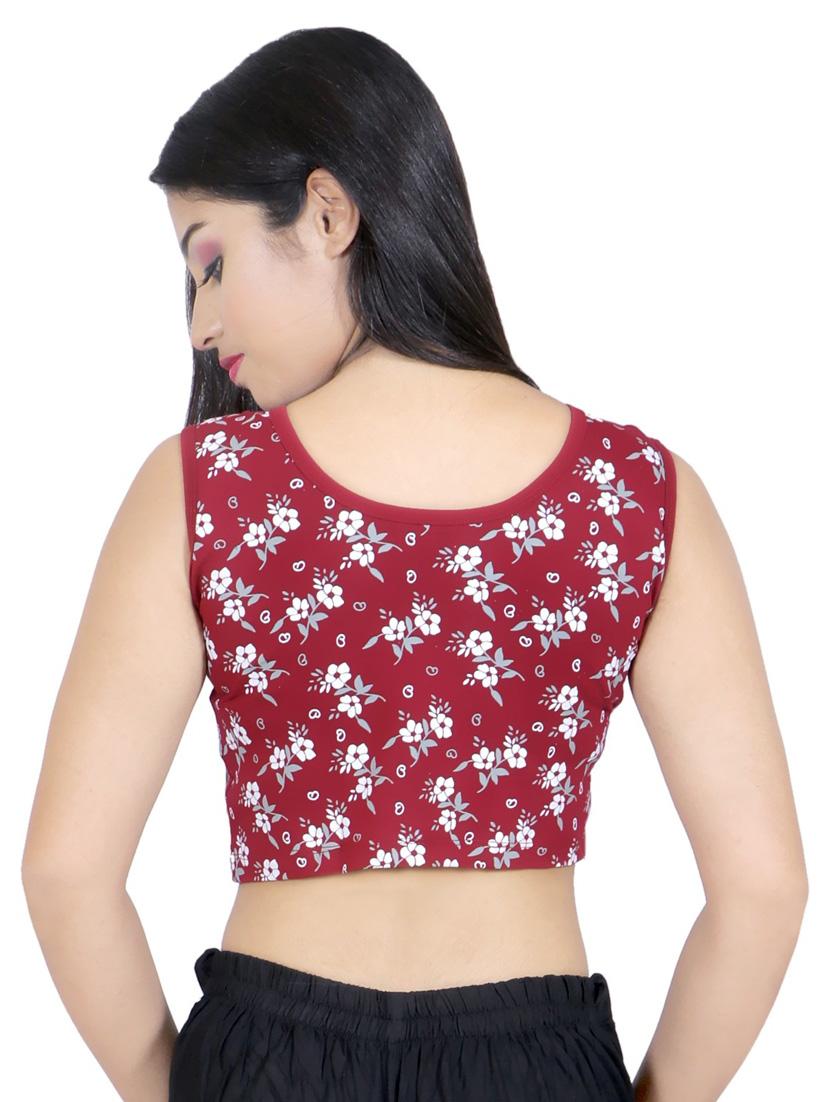 women's blouson round neck top - 19165995 - Standard Image - 2