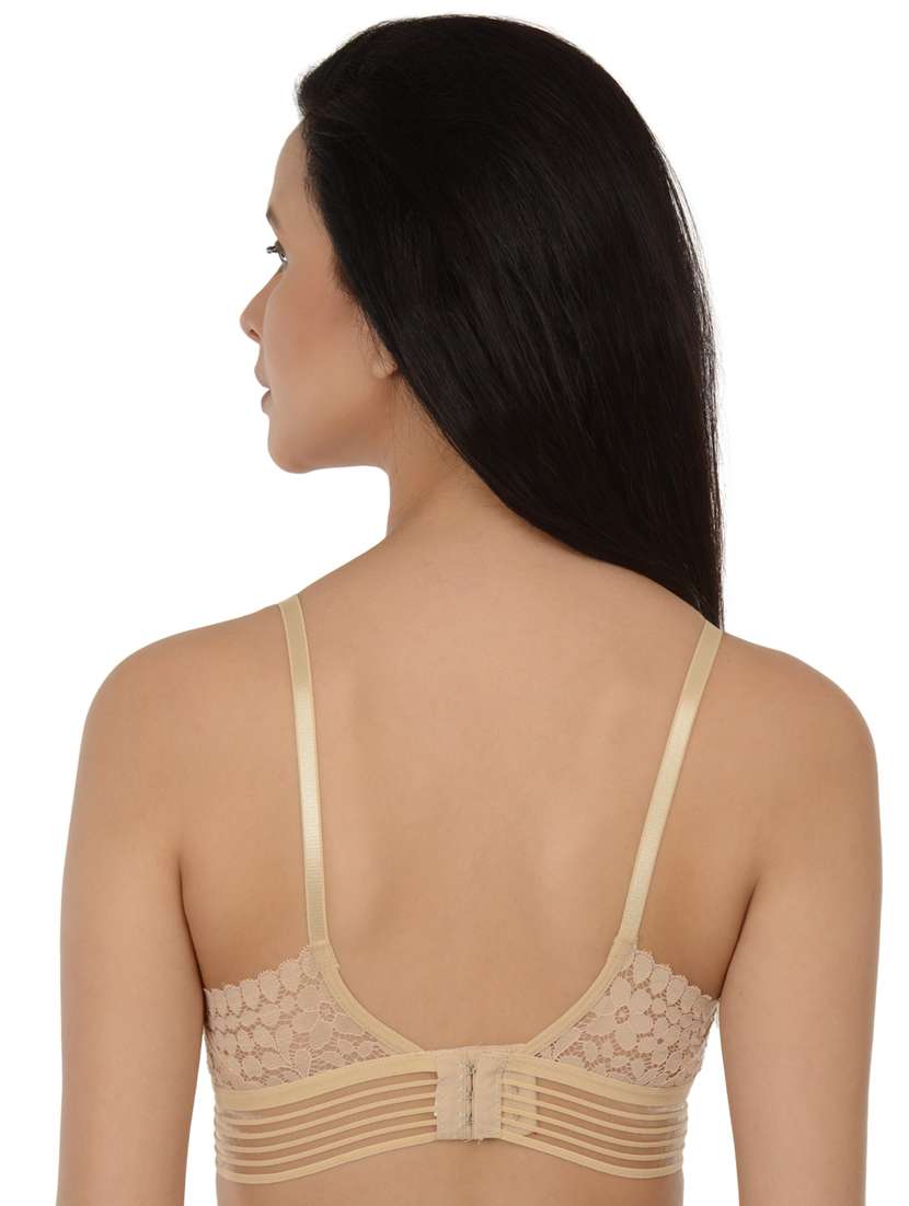 beige cotton blend others bra - 19166343 - Standard Image - 2