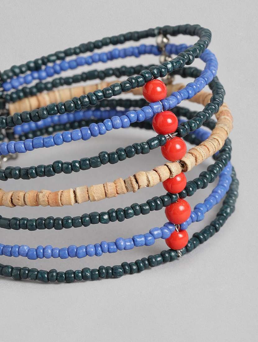 blue metal beaded bracelet - 19166914 -  Standard Image - 2