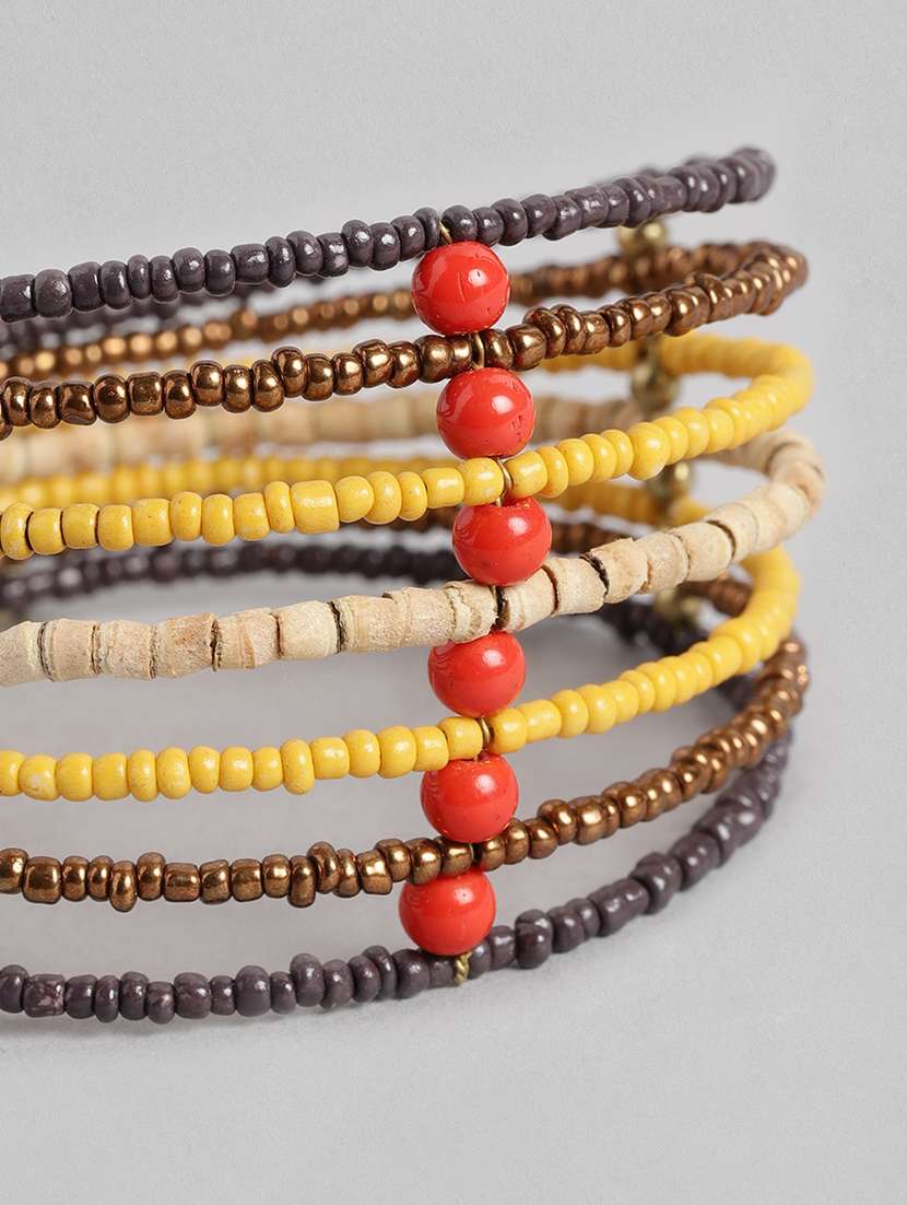 multi colored metal beaded bracelet - 19166917 -  Standard Image - 2