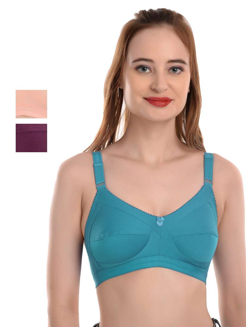 pack of 3 non padded regular bra 