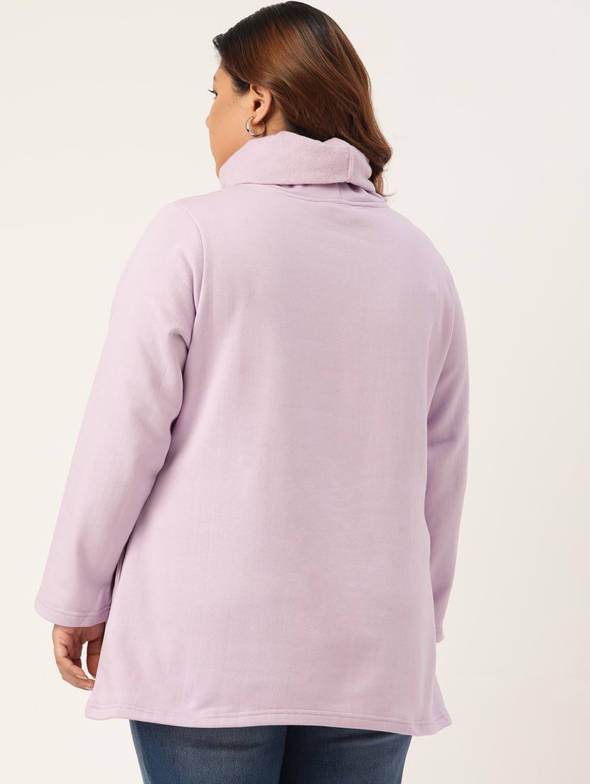 light blue cotton blend plus sweatshirt - 19167564 - Standard Image - 2