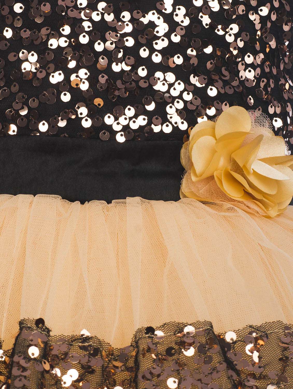 orange coloured sequin frock - 19169077 - Standard Image - 2