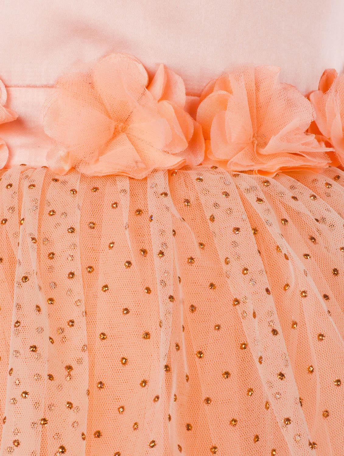 orange net frock - 19169123 - Standard Image - 2