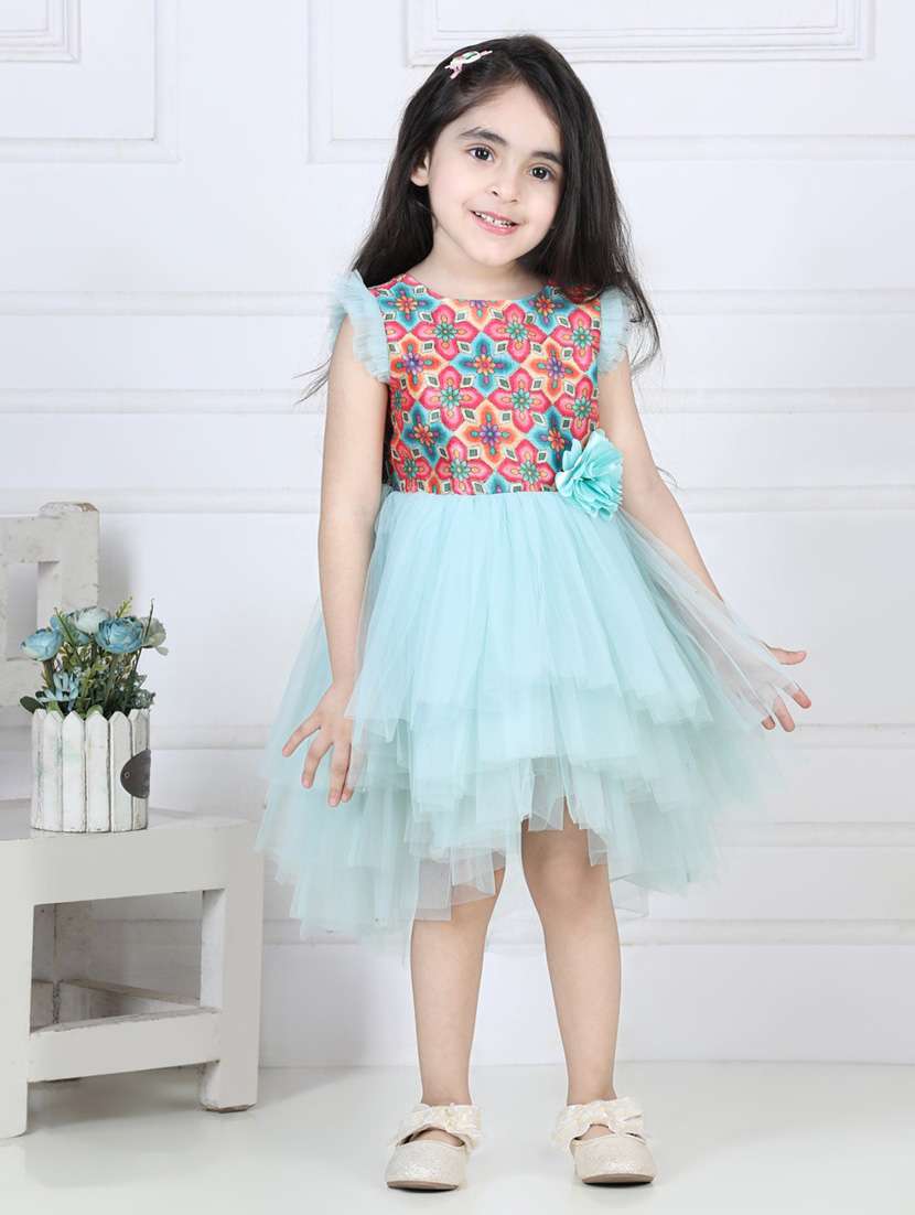 blue net frock - 19169141 - Standard Image - 2