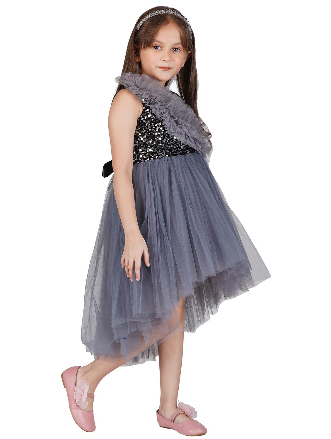 grey net frock - 19169179 - Standard Image - 2