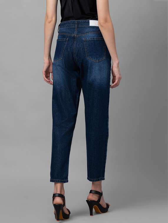 women's plain mom fit jeans - 19169672 - Standard Image - 2