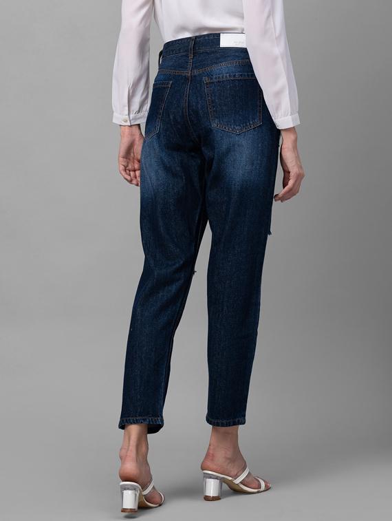 women's distress mom fit jeans - 19169674 - Standard Image - 2