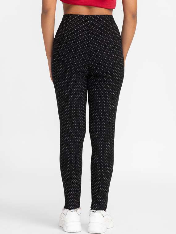 women printed cigarette trouser - 19169677 - Standard Image - 2