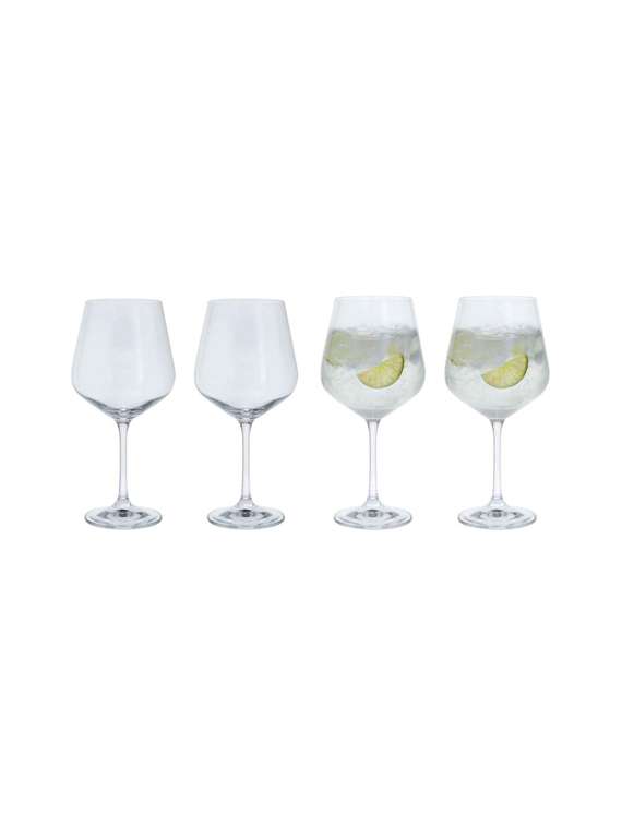 dartington cheers! copa gin & tonic glass, set of 4