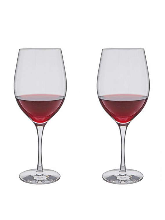 dartington crystal wine master bordeaux glass, set of 2