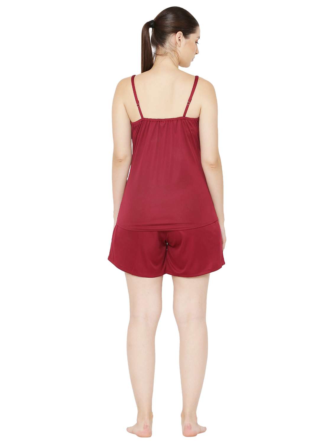 cami neck printed nightwear set - 19170955 -  Standard Image - 2