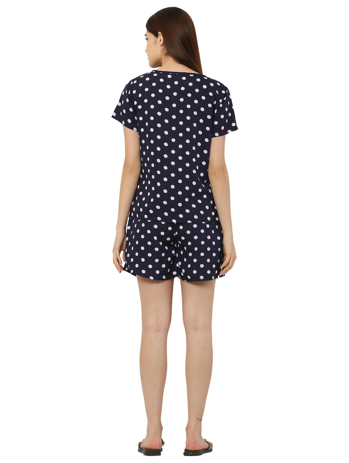 printed top and short nightwear set - 19171020 - Standard Image - 2
