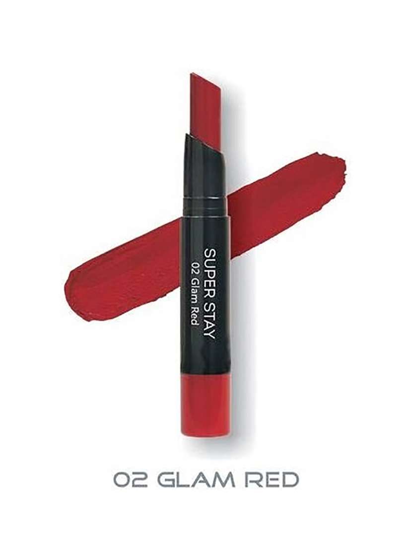 me-on professional superstay matte lipstick shade#2 - glam red