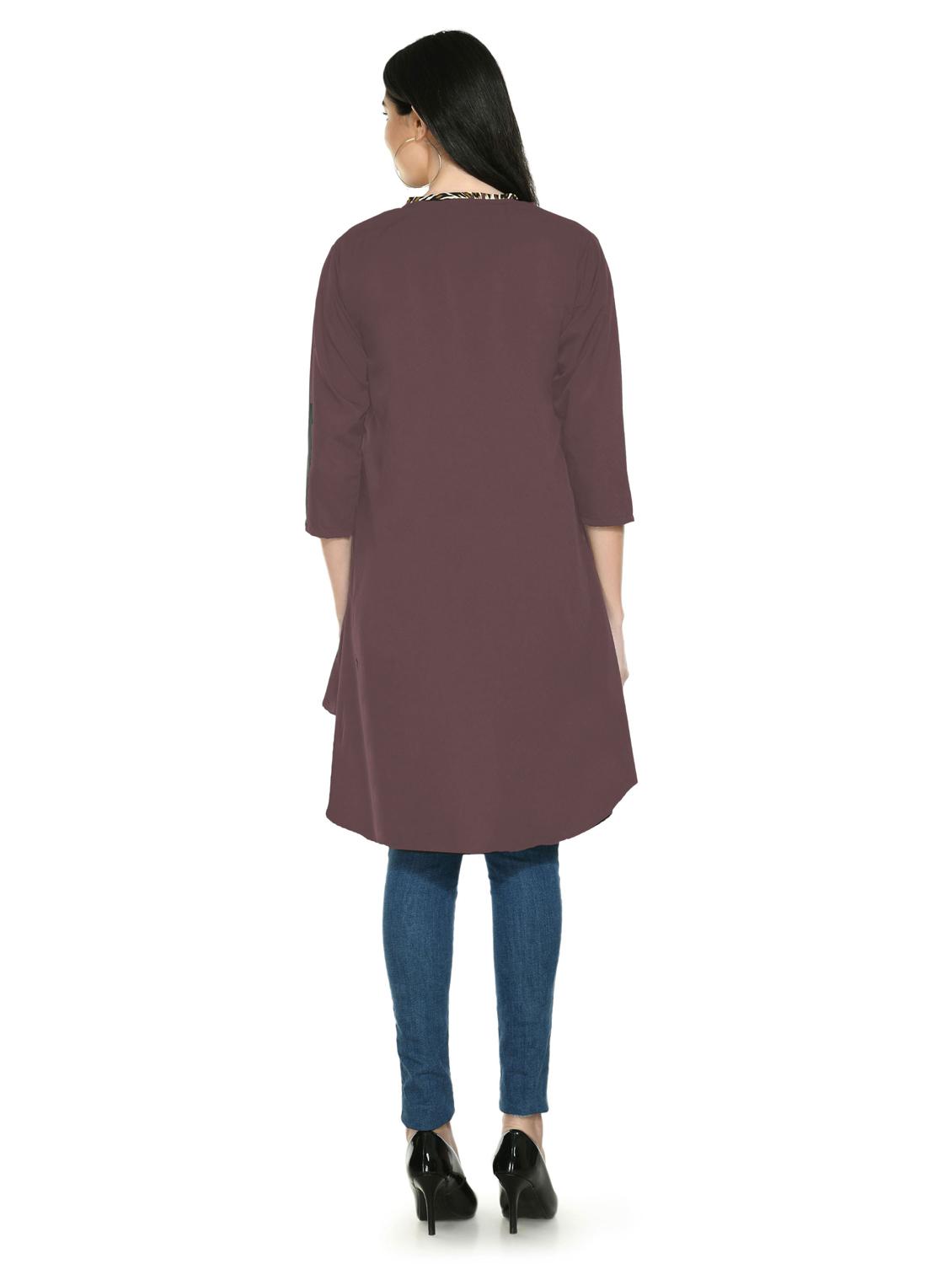 purple crepe regular shrug - 19171239 - Standard Image - 2
