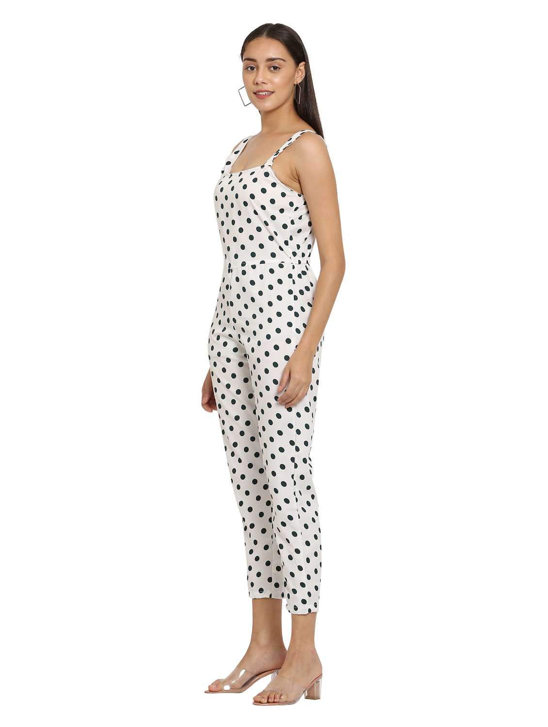 white printed jumpsuit - 19171585 -  Standard Image - 2