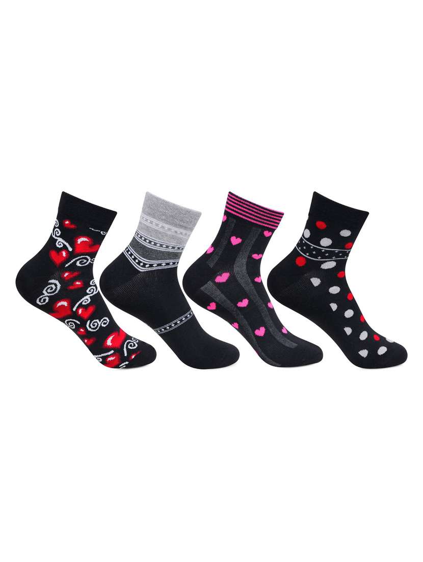 pack of 3 multi colored ankle length sock