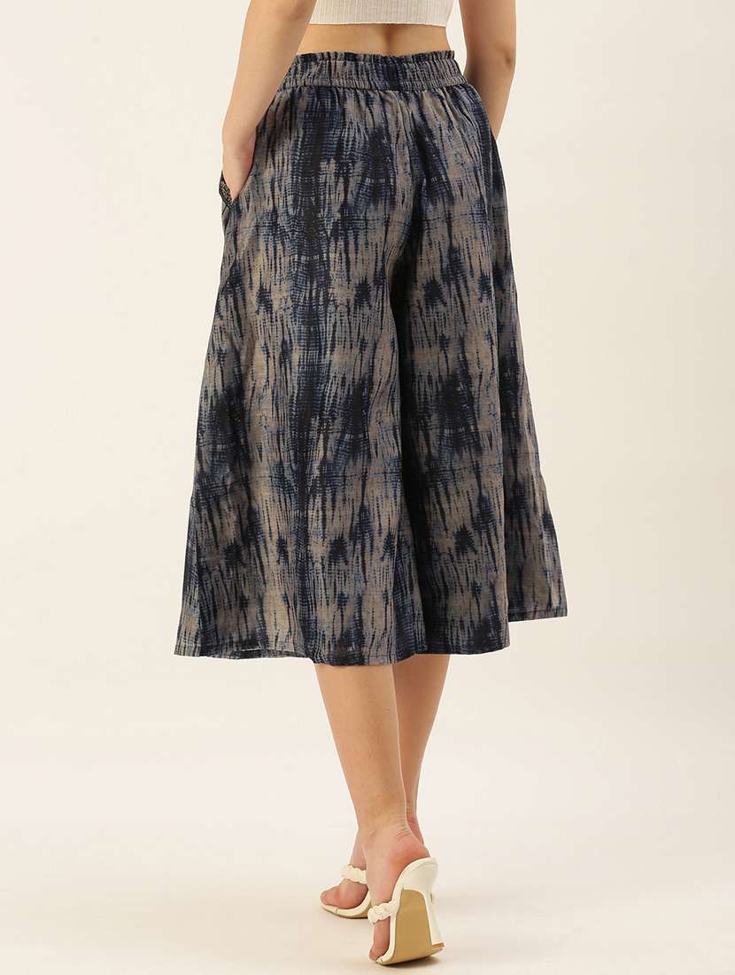 women high rise relaxed fit culotte - 19177043 - Standard Image - 2