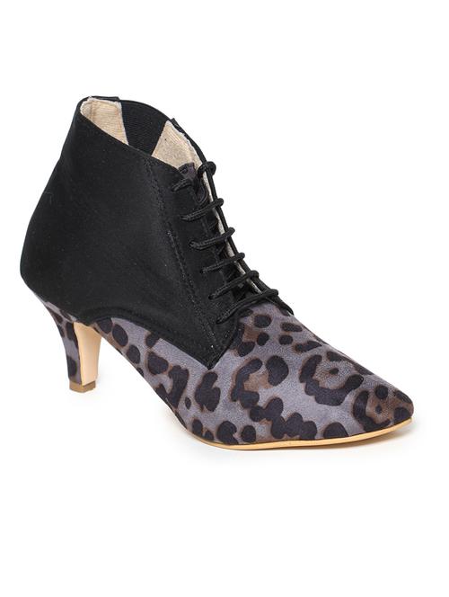women animal print lace up boots - 19177839 -  Standard Image - 0