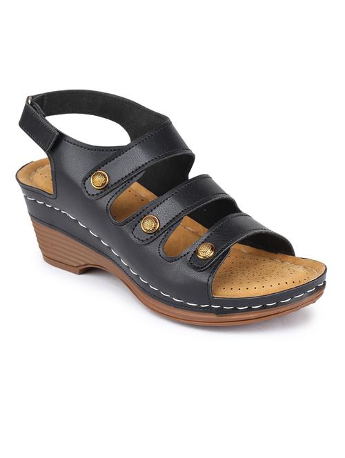 women solid back strap sandal - 19177861 - Standard Image - 0