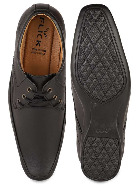 black lace-up derby shoes - 19178096 -  Standard Image - 2