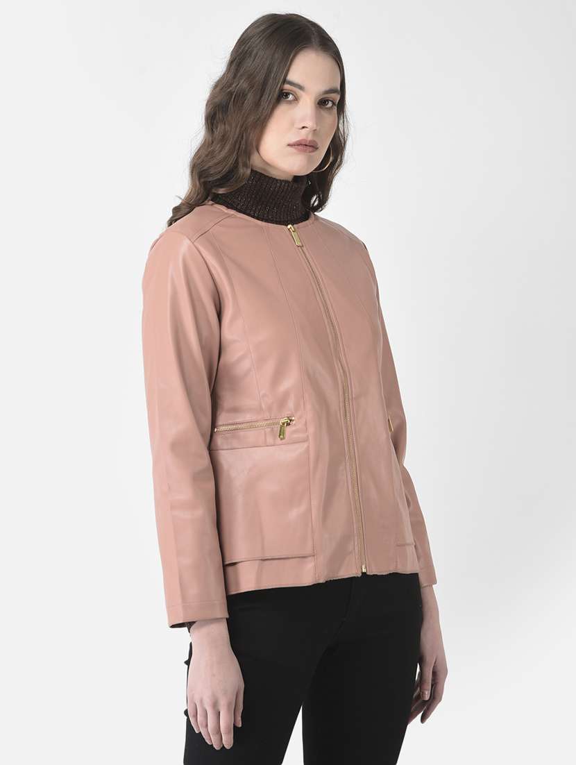 solids leatherette jacket - 19178467 - Standard Image - 2