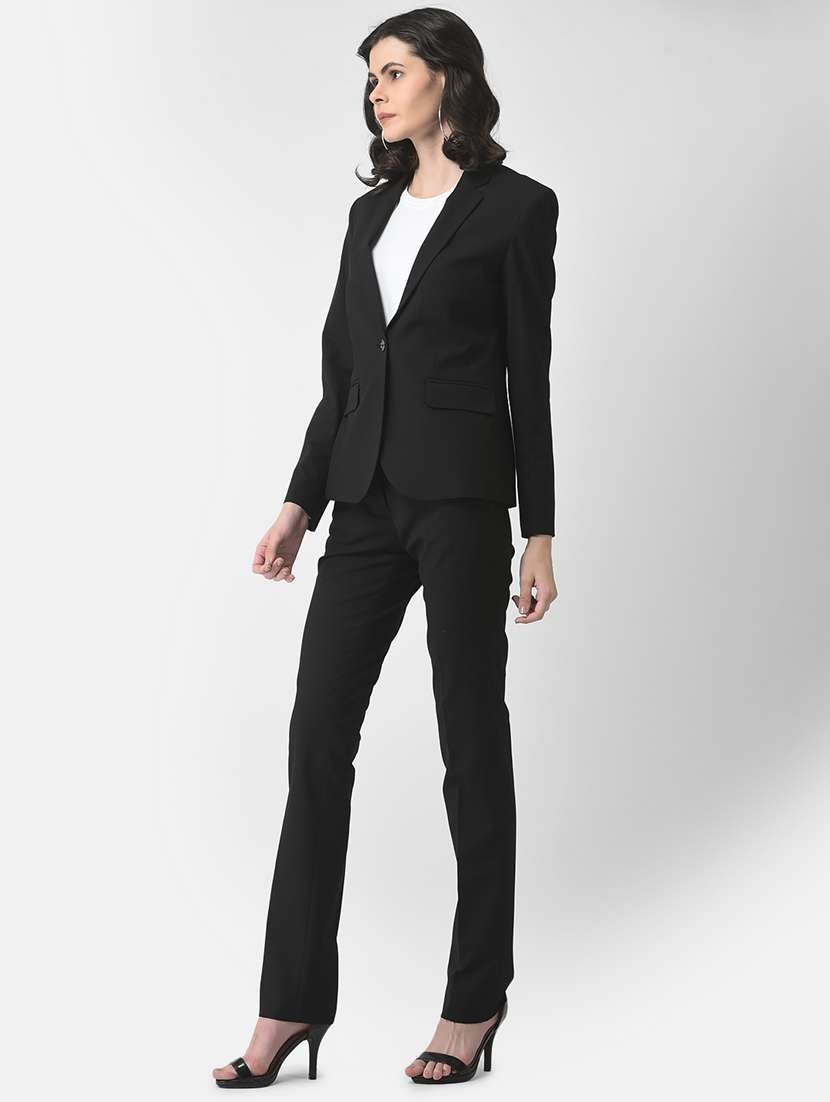 solids black suit set - 19178472 - Standard Image - 2