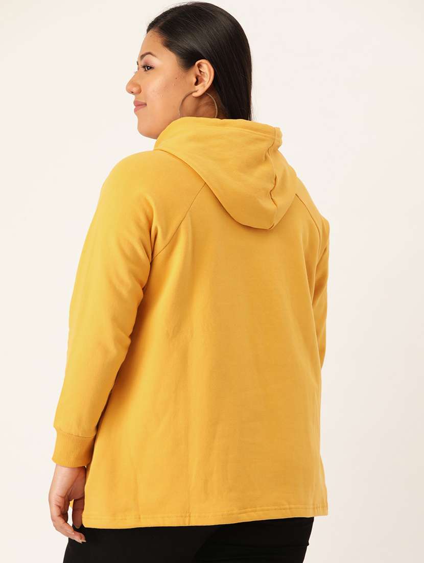 hooded neck solid plus sweatshirt - 19178500 -  Standard Image - 2