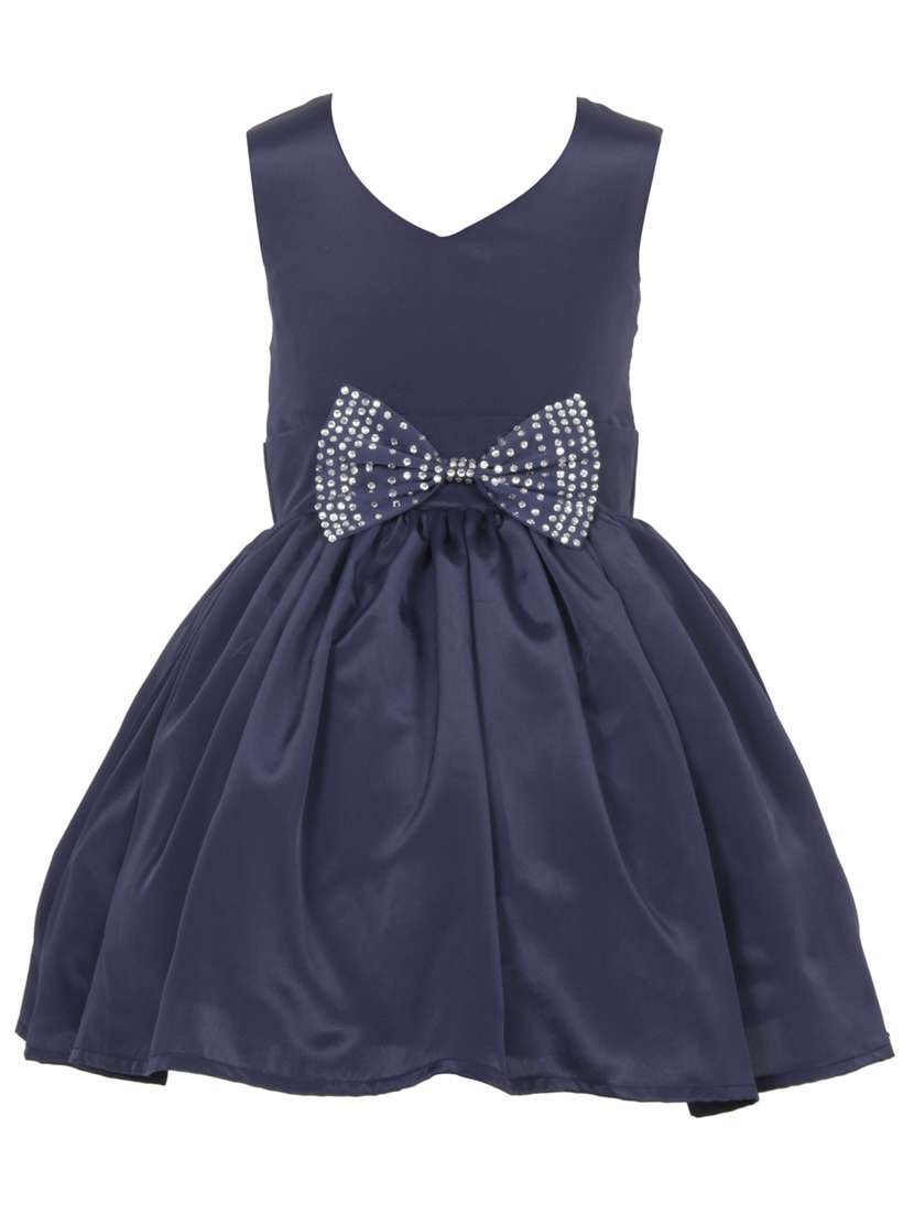 girls v neck sleeveless frock