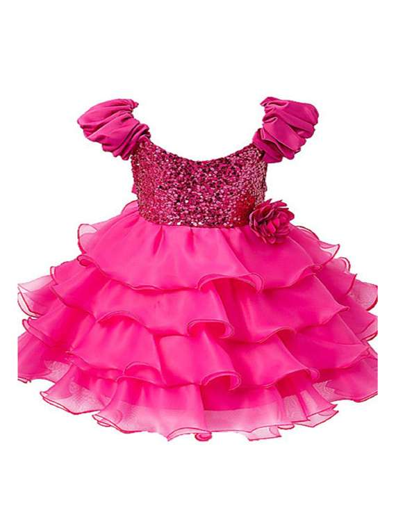 girls sweetheart neck sleeveless frock