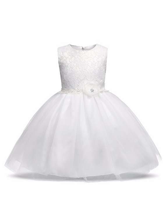 girls round neck sleeveless frock