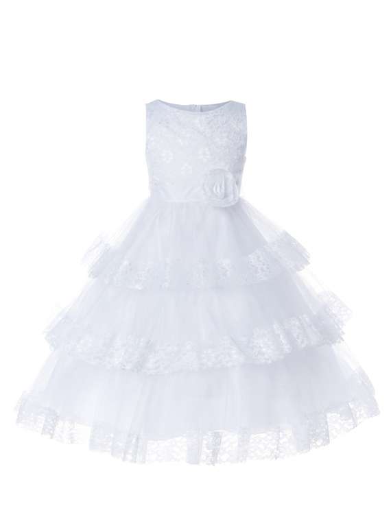 girls round neck sleeveless frock