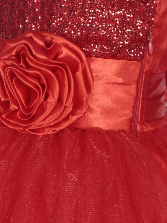 girls off shoulder sleeveless frock - 19178652 -  Standard Image - 2