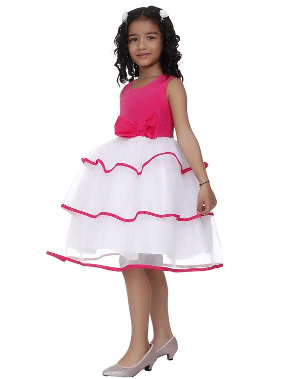 girls round neck sleeveless frock - 19178671 -  Standard Image - 2