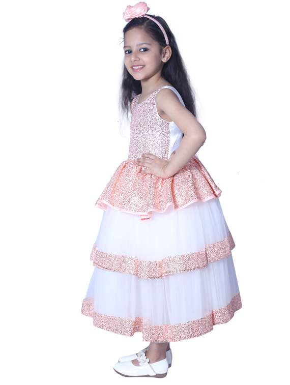 girls round neck sleeveless frock - 19178746 - Standard Image - 2