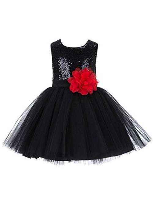 girls round neck sleeveless frock