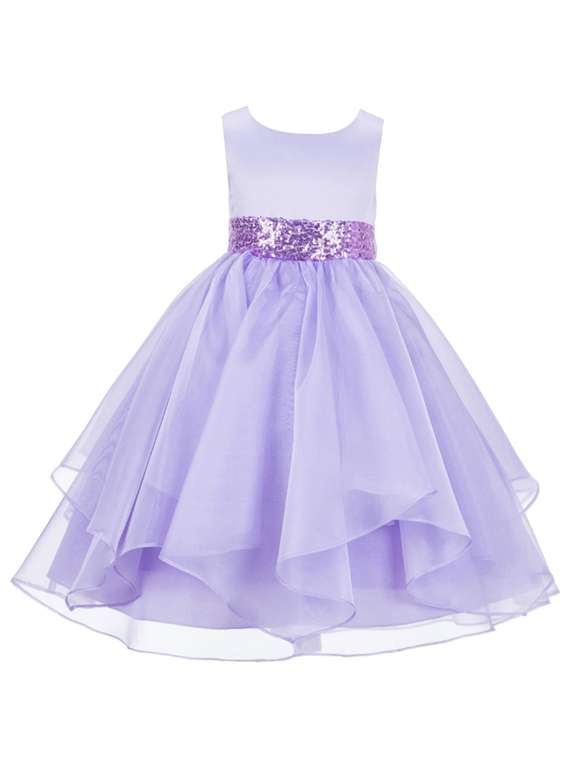 girls round neck sleeveless frock