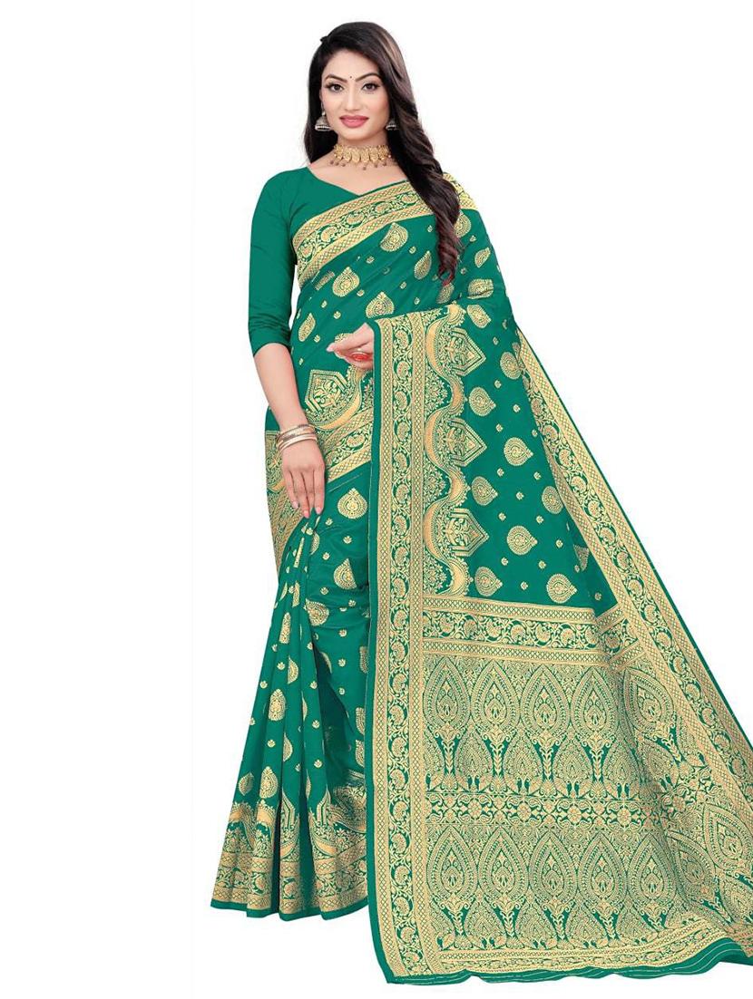 women's banarasi saree with blouse - 19179407 - Zoom Image - 0
