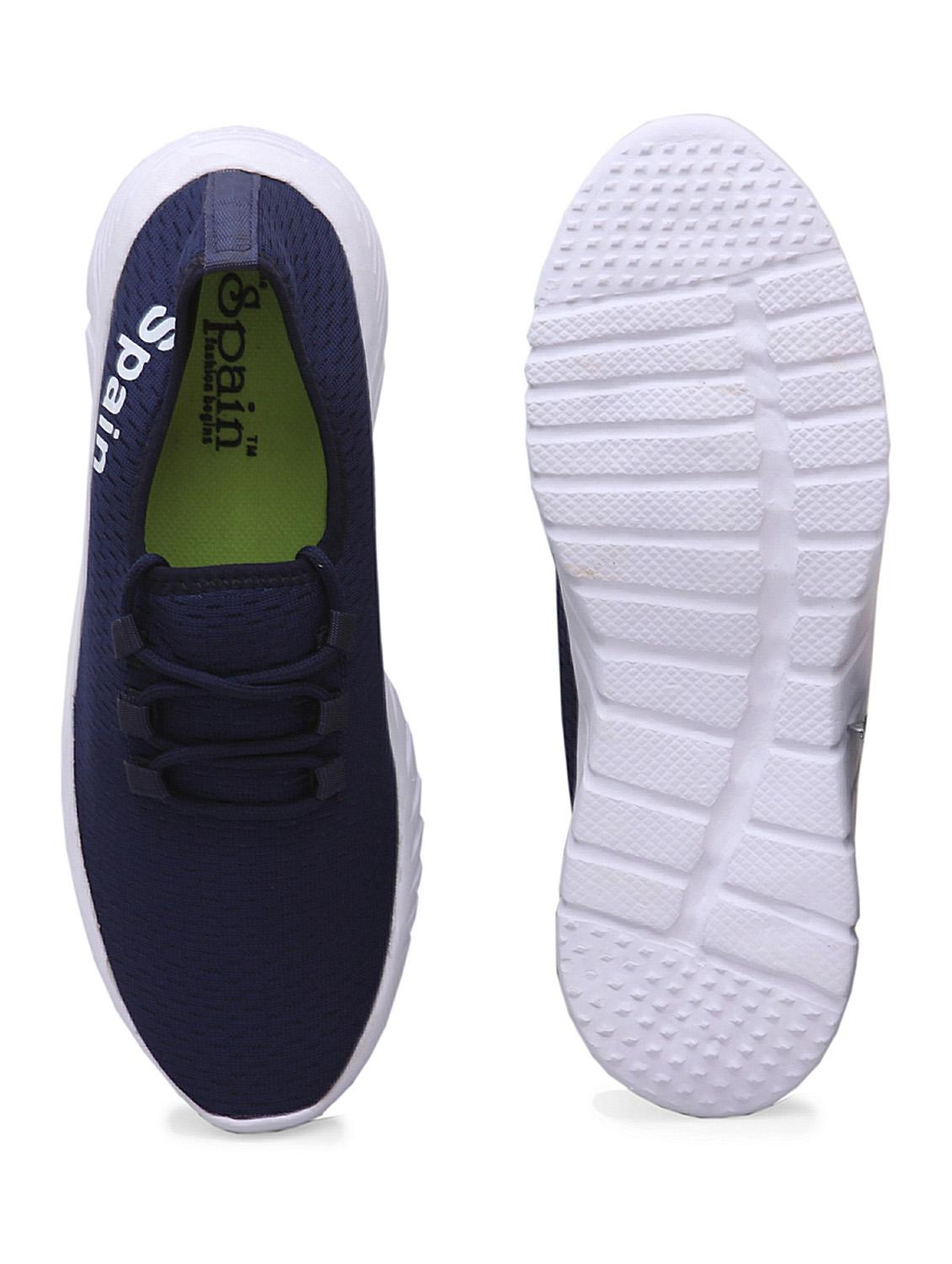 mens navy blue lace up casual shoes - 19179683 - Standard Image - 2