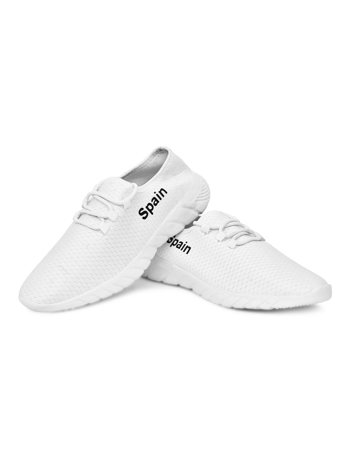 mens white lace up casual shoes - 19179685 - Standard Image - 2