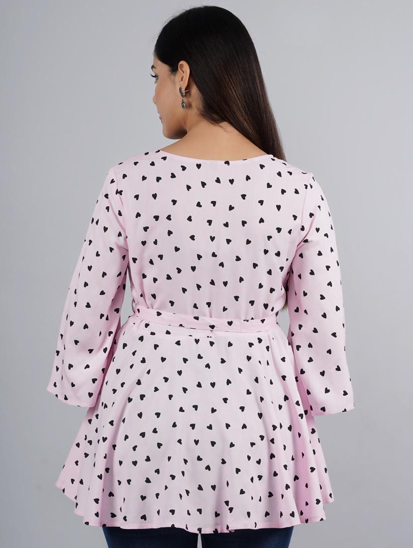 pink printed top - 19180788 - Standard Image - 2