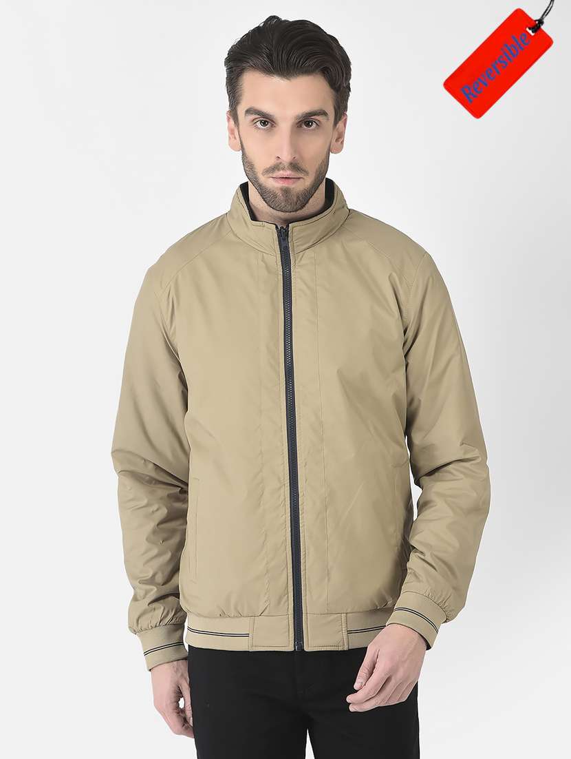 boys mock collar solid  bomber jacket