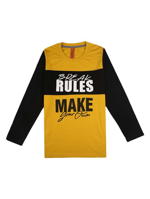 boys long sleeves printed t-shirt
