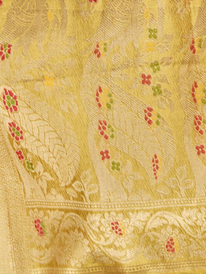 ethnic wear yellow color saree set with blouse - 19183470 - Standard Image - 2