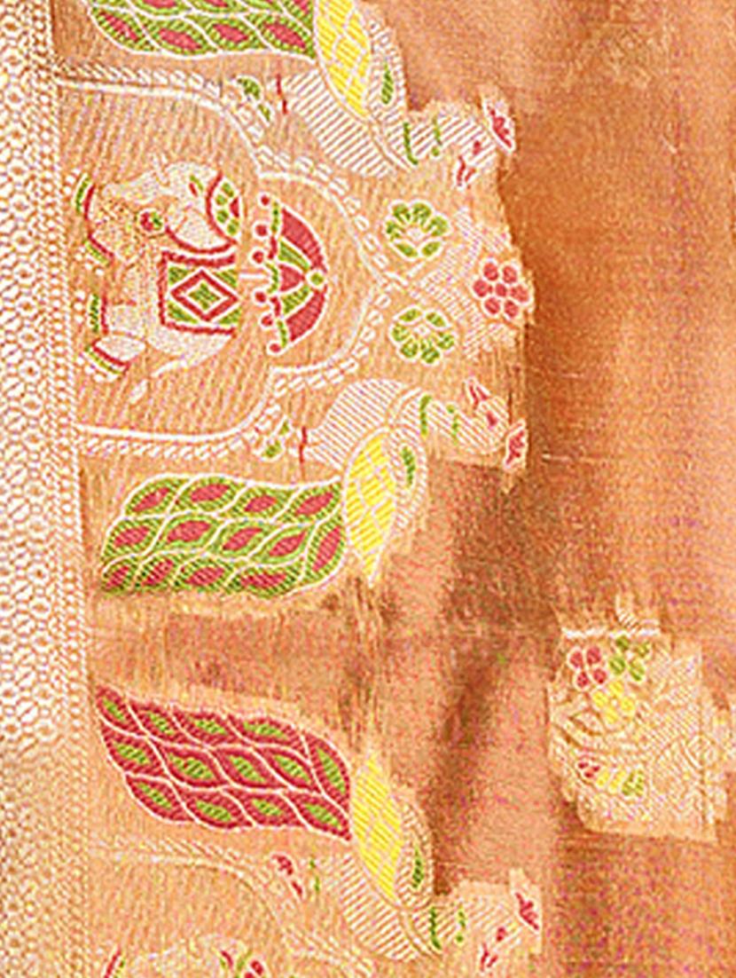 ethnic wear orange color saree set - 19183472 - Standard Image - 2