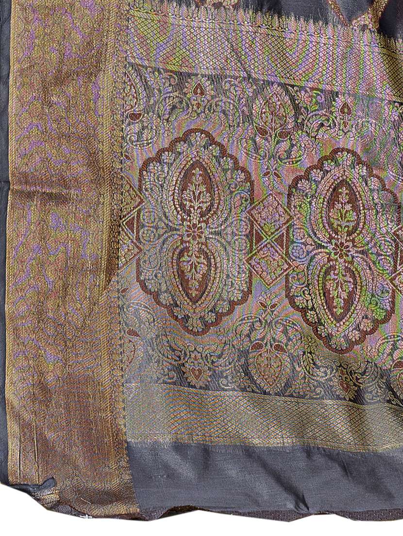 ethnic wear grey color saree set with blouse - 19183556 - Standard Image - 2