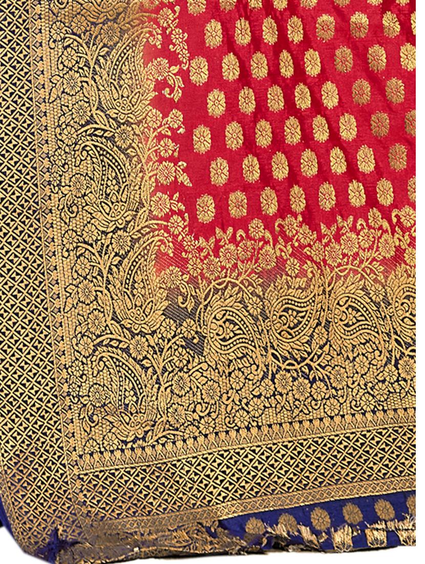 self design woven saree with blouse - 19183574 - Standard Image - 2