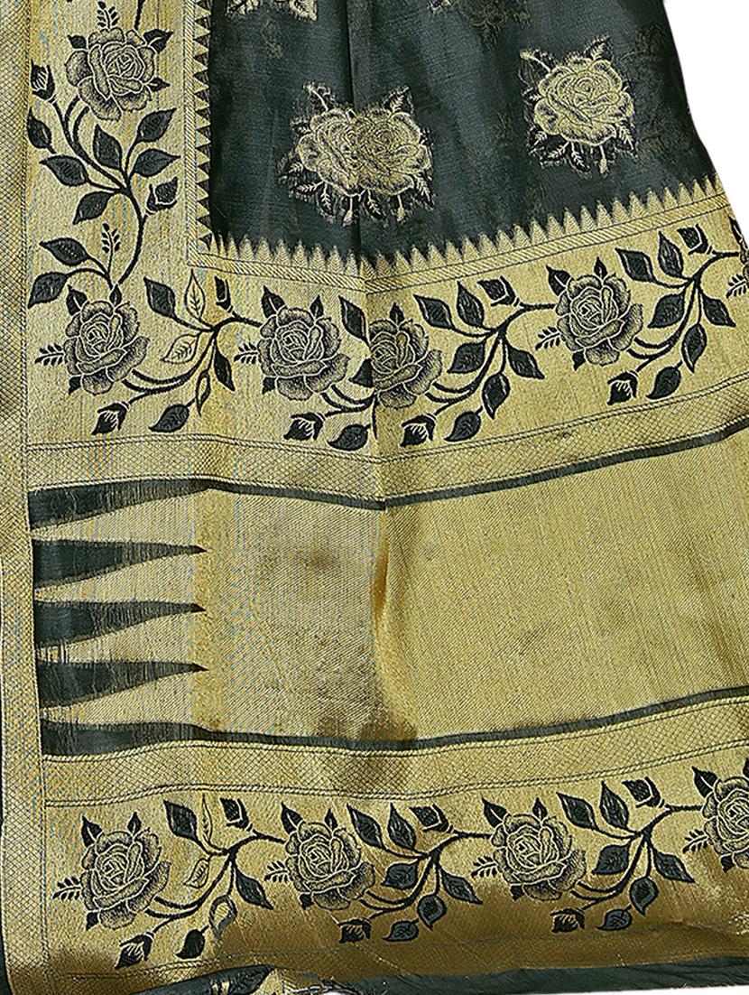 self design woven saree with blouse - 19183695 - Standard Image - 2