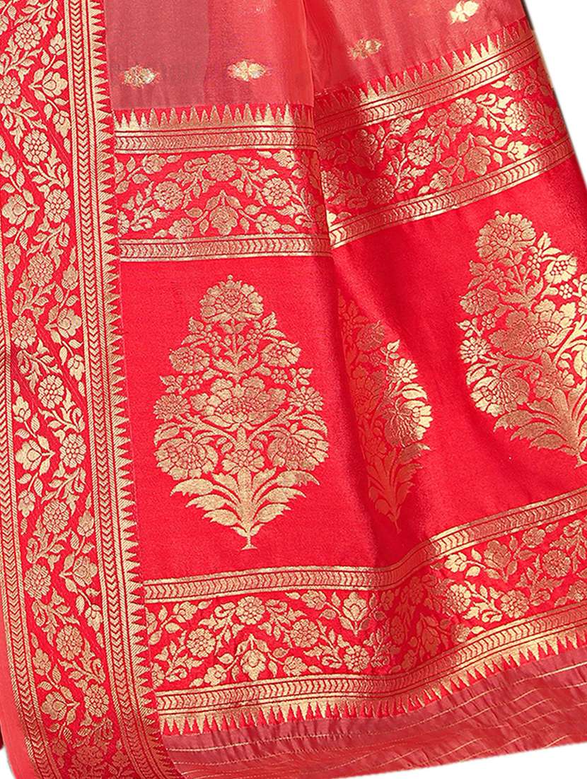 self design woven saree with blouse - 19183715 -  Standard Image - 2